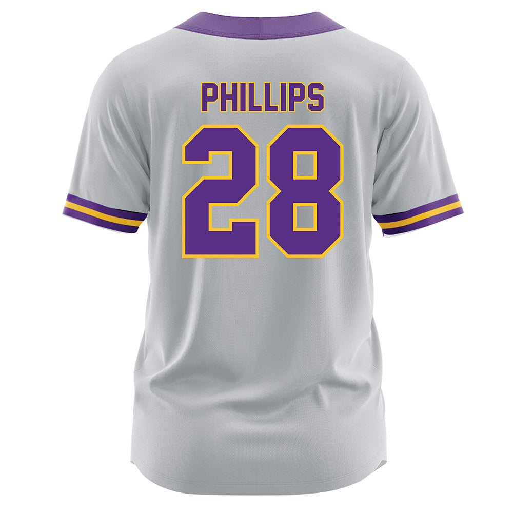 LSU - NCAA Softball : Jada Phillips - Grey Jersey-1
