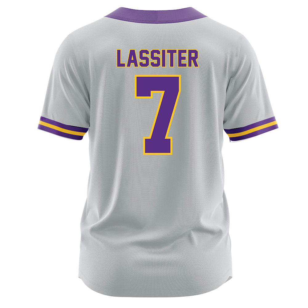 LSU - NCAA Softball : Jalia Lassiter - Grey Jersey-1