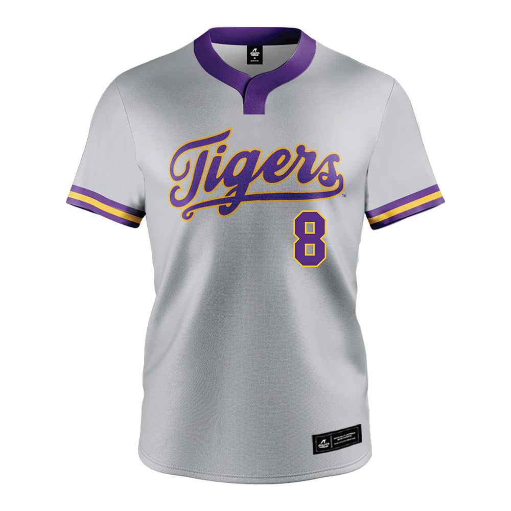 LSU - NCAA Softball : Cali Deal - Grey Jersey-0