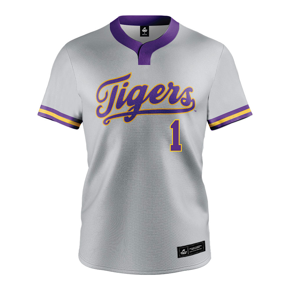 LSU - NCAA Softball : Ally Hutchins - Grey Jersey-0