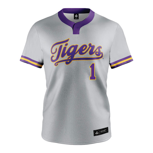 LSU - NCAA Softball : Ally Hutchins - Grey Jersey-0