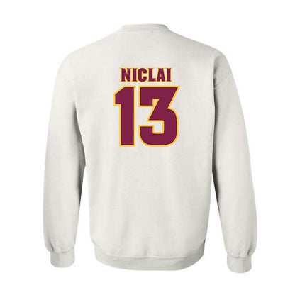 Arizona State - NCAA Baseball : Coen Niclai - Replica Shersey Crewneck Sweatshirt-1