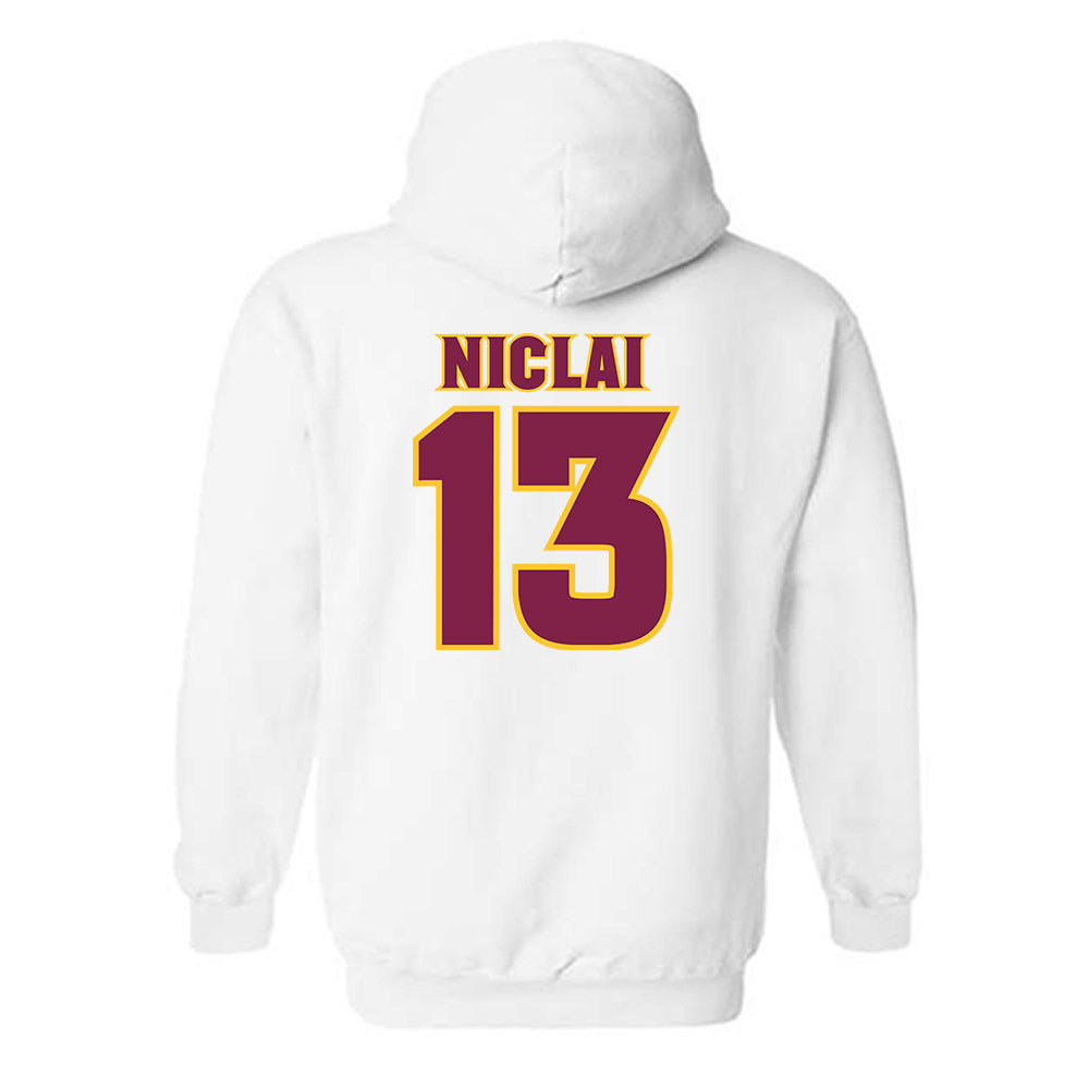 Arizona State - NCAA Baseball : Coen Niclai - Replica Shersey Hooded Sweatshirt-1