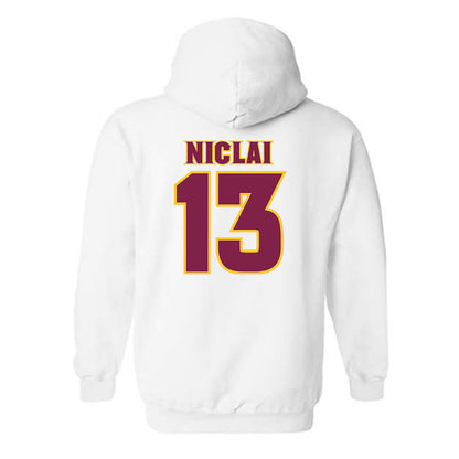 Arizona State - NCAA Baseball : Coen Niclai - Replica Shersey Hooded Sweatshirt-1