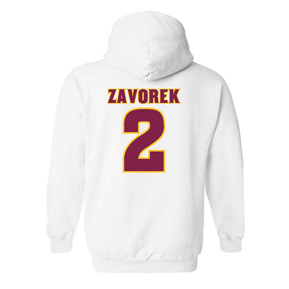 Arizona State - NCAA Baseball : Beckett Zavorek - Replica Shersey Hooded Sweatshirt-1