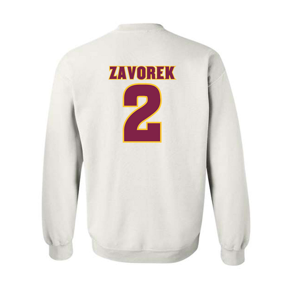 Arizona State - NCAA Baseball : Beckett Zavorek - Replica Shersey Crewneck Sweatshirt-1