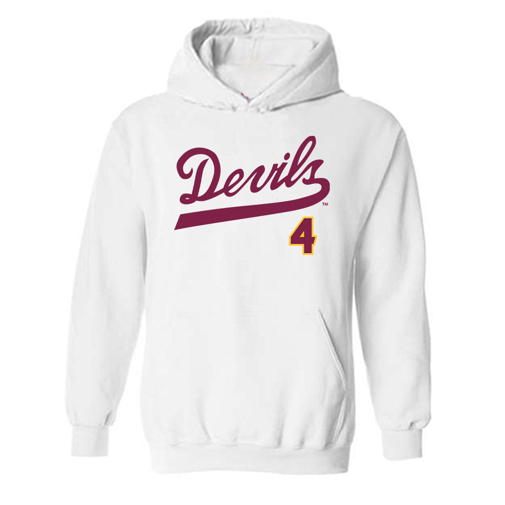 Arizona State - NCAA Baseball : Matthew Polk - Replica Shersey Hooded Sweatshirt-0