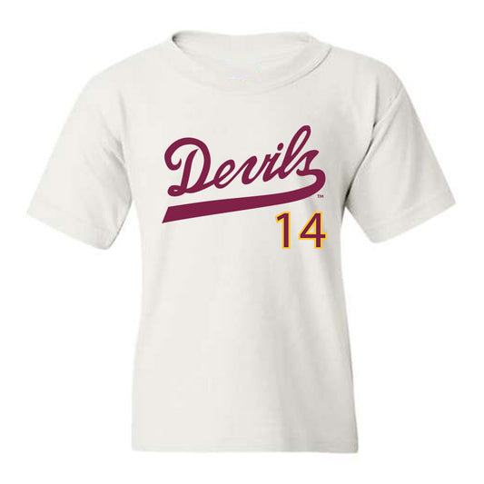 Arizona State - NCAA Baseball : Cole Carlon - Youth T-Shirt Replica Shersey