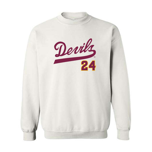 Arizona State - NCAA Baseball : Austen Roellig - Replica Shersey Crewneck Sweatshirt-0
