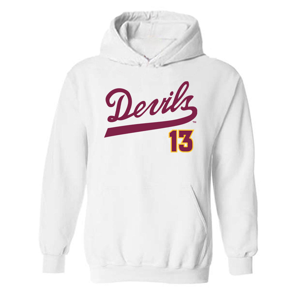 Arizona State - NCAA Baseball : Coen Niclai - Replica Shersey Hooded Sweatshirt-0