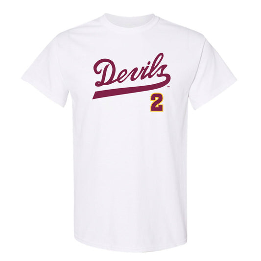 Arizona State - NCAA Baseball : Beckett Zavorek - Replica Shersey T-Shirt-0