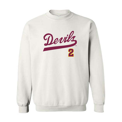 Arizona State - NCAA Baseball : Beckett Zavorek - Replica Shersey Crewneck Sweatshirt-0