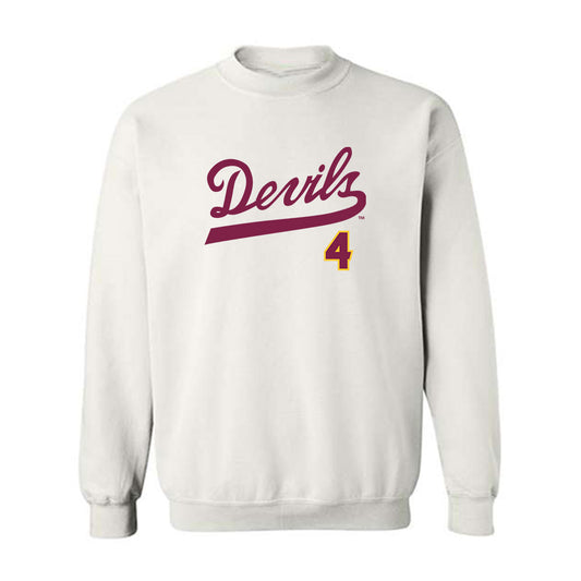 Arizona State - NCAA Baseball : Matthew Polk - Replica Shersey Crewneck Sweatshirt-0
