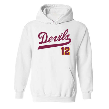Arizona State - NCAA Baseball : Jaden Alba - Replica Shersey Hooded Sweatshirt-0