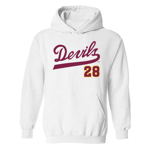 Arizona State - NCAA Baseball : Garrett Michel - Replica Shersey Hooded Sweatshirt-0