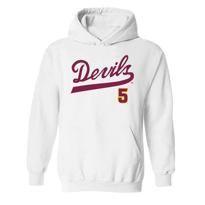 Arizona State - NCAA Baseball : Brenden Lewis - Replica Shersey Hooded Sweatshirt-0