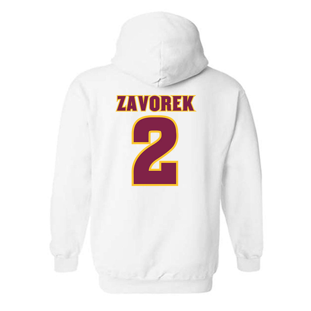 Arizona State - NCAA Baseball : Beckett Zavorek - Replica Shersey Hooded Sweatshirt-1