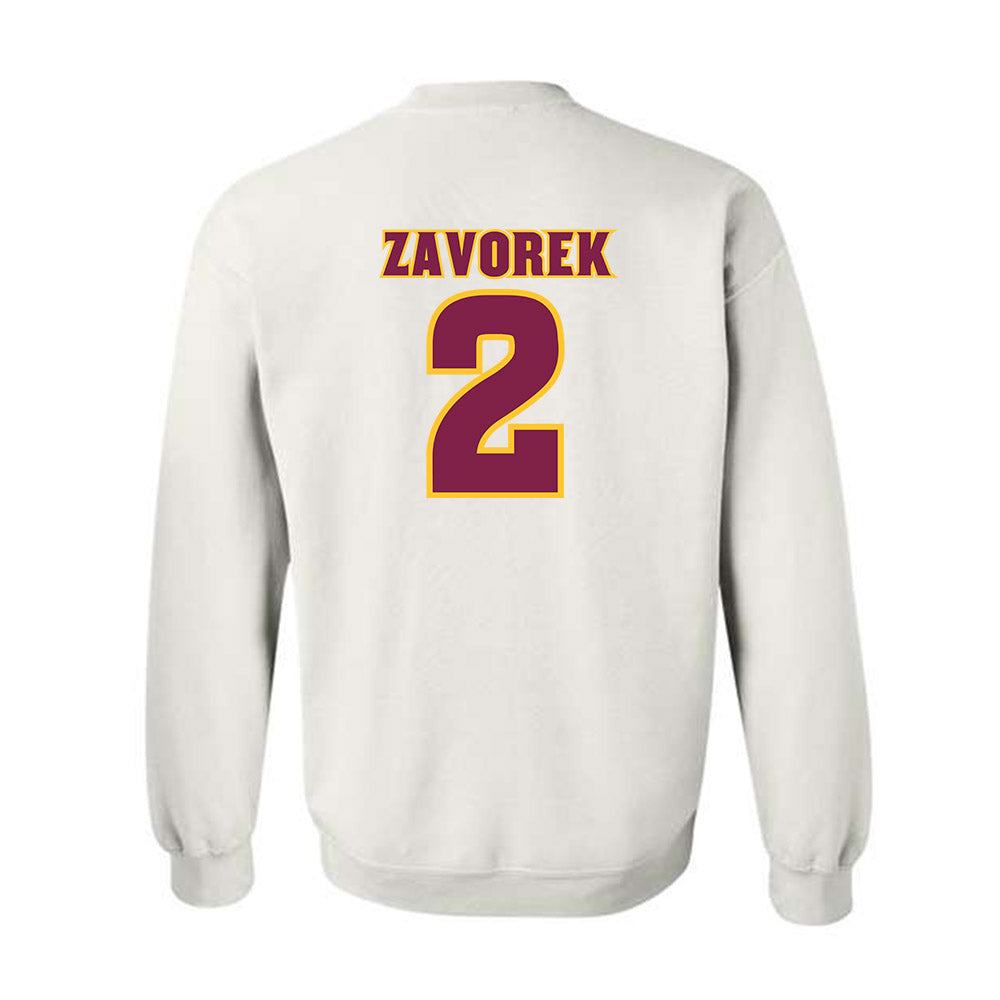 Arizona State - NCAA Baseball : Beckett Zavorek - Replica Shersey Crewneck Sweatshirt-1