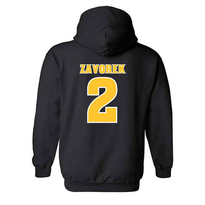 Arizona State - NCAA Baseball : Beckett Zavorek - Replica Shersey Hooded Sweatshirt-1