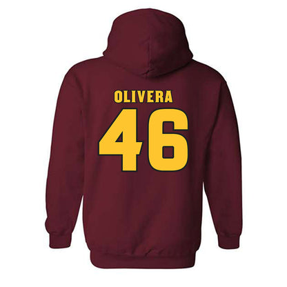 Arizona State - NCAA Baseball : Brandon Olivera - Replica Shersey Hooded Sweatshirt-1