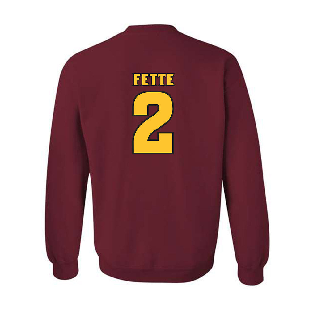 Arizona State - NCAA Football : Jake Fette - Replica Shersey Crewneck Sweatshirt-1