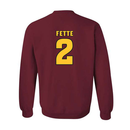 Arizona State - NCAA Football : Jake Fette - Replica Shersey Crewneck Sweatshirt-1