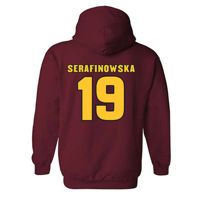 Arizona State - NCAA Women's Volleyball : Antonina Serafinowska - Replica Shersey Hooded Sweatshirt-1