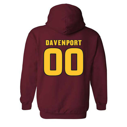 Arizona State - NCAA Women's Basketball : Deborah Davenport - Replica Shersey Hooded Sweatshirt-1