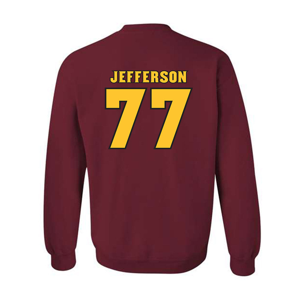 Arizona State - NCAA Football : Matai Jefferson - Replica Shersey Crewneck Sweatshirt-1