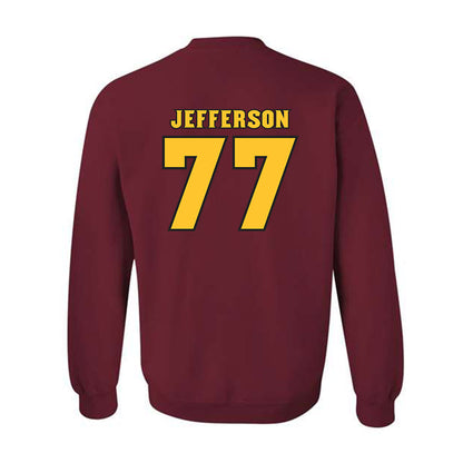 Arizona State - NCAA Football : Matai Jefferson - Replica Shersey Crewneck Sweatshirt-1