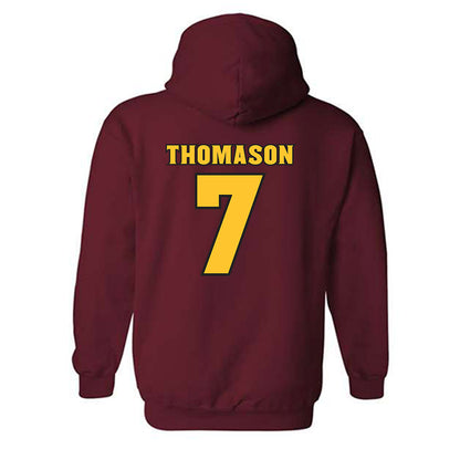 Arizona State - NCAA Women's Soccer : Tatum Thomason - Replica Shersey Hooded Sweatshirt-1