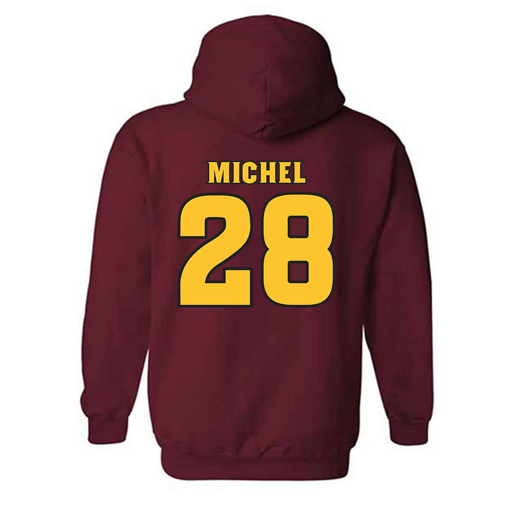 Arizona State - NCAA Baseball : Garrett Michel - Replica Shersey Hooded Sweatshirt-1