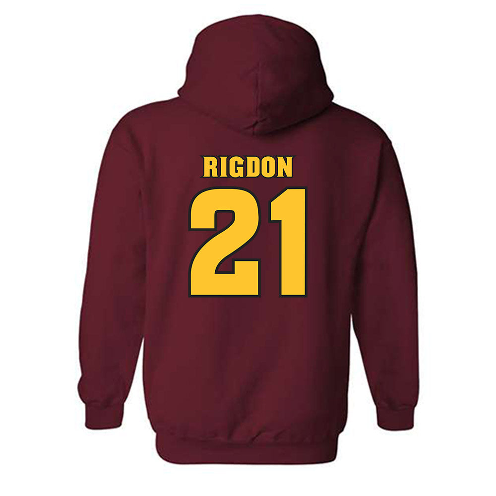 Arizona State - NCAA Football : Grayson Rigdon - Replica Shersey Hooded Sweatshirt-1