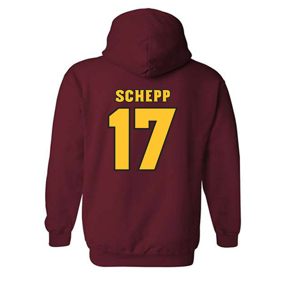 Arizona State - NCAA Softball : Emily Schepp - Replica Shersey Hooded Sweatshirt-1