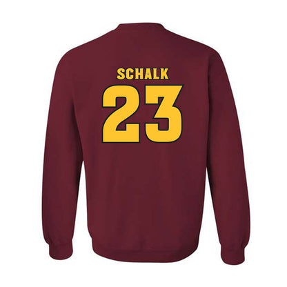 Arizona State - NCAA Women's Volleyball : Maeva Schalk - Replica Shersey Crewneck Sweatshirt-1