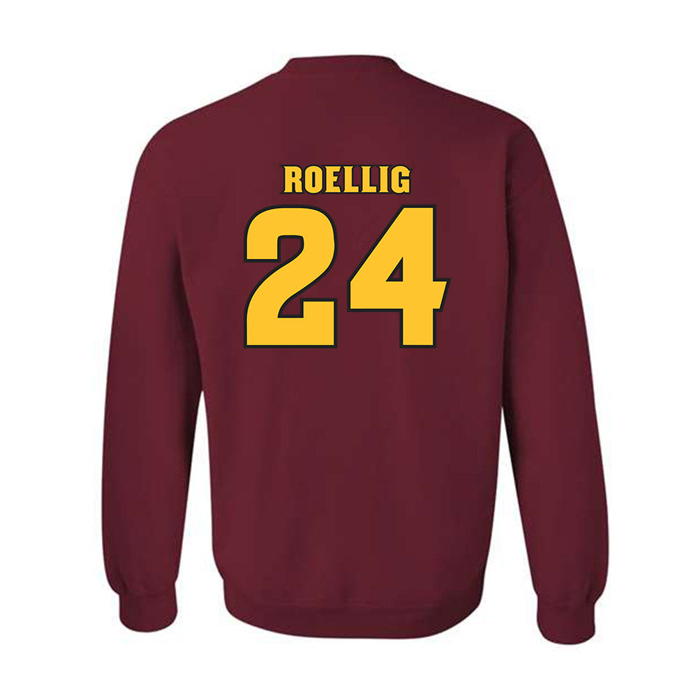 Arizona State - NCAA Baseball : Austen Roellig - Replica Shersey Crewneck Sweatshirt-1