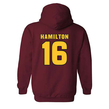 Arizona State - NCAA Football : Jaren Hamilton - Replica Shersey Hooded Sweatshirt-1