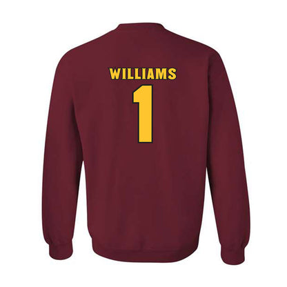 Arizona State - NCAA Women's Basketball : Amaya Williams - Replica Shersey Crewneck Sweatshirt-1