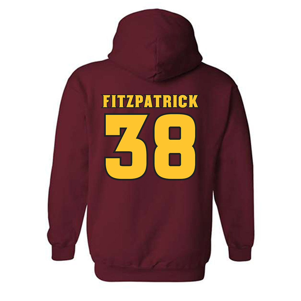 Arizona State - NCAA Baseball : Sean Fitzpatrick - Replica Shersey Hooded Sweatshirt-1