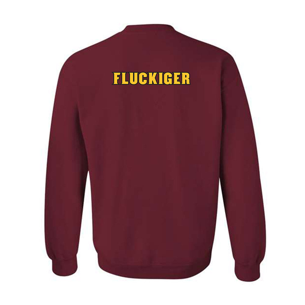 Arizona State - NCAA Wrestling : Kal-El Fluckiger - Replica Shersey Crewneck Sweatshirt-1
