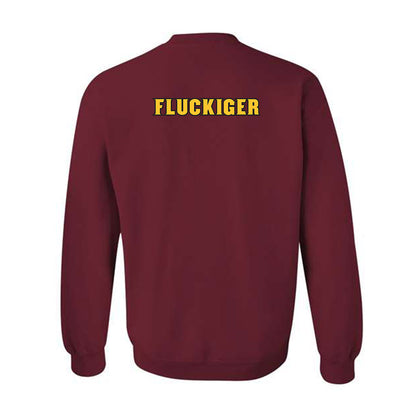 Arizona State - NCAA Wrestling : Kal-El Fluckiger - Replica Shersey Crewneck Sweatshirt-1