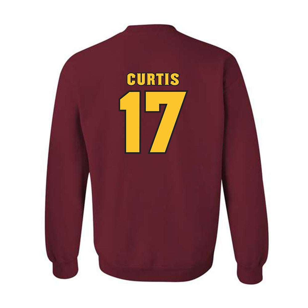 Arizona State - NCAA Baseball : Eli Curtis - Replica Shersey Crewneck Sweatshirt-1