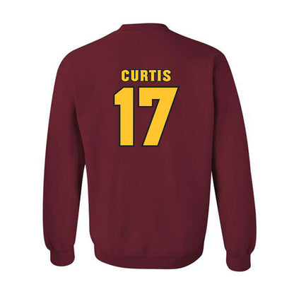 Arizona State - NCAA Baseball : Eli Curtis - Replica Shersey Crewneck Sweatshirt-1