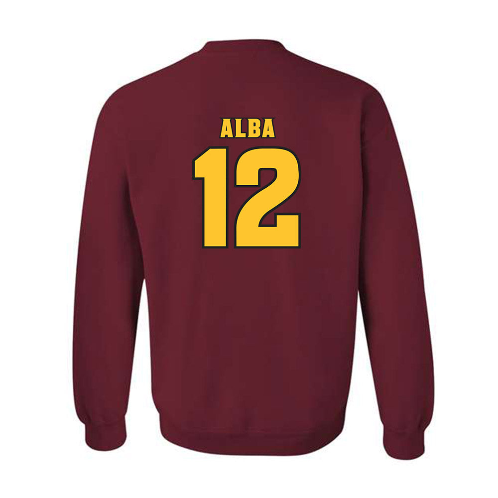 Arizona State - NCAA Baseball : Jaden Alba - Replica Shersey Crewneck Sweatshirt-1