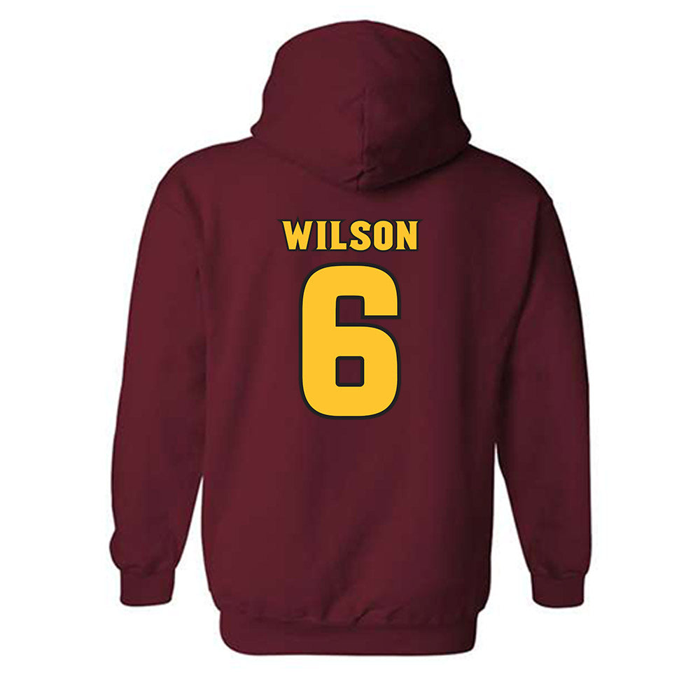 Arizona State - NCAA Football : Adrian Wilson - Replica Shersey Hooded Sweatshirt-1