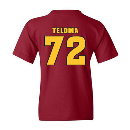 Arizona State - NCAA Football : Doughless Teloma - Replica Shersey Youth T-Shirt-1