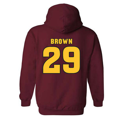 Arizona State - NCAA Baseball : Tommy Brown - Replica Shersey Hooded Sweatshirt-1