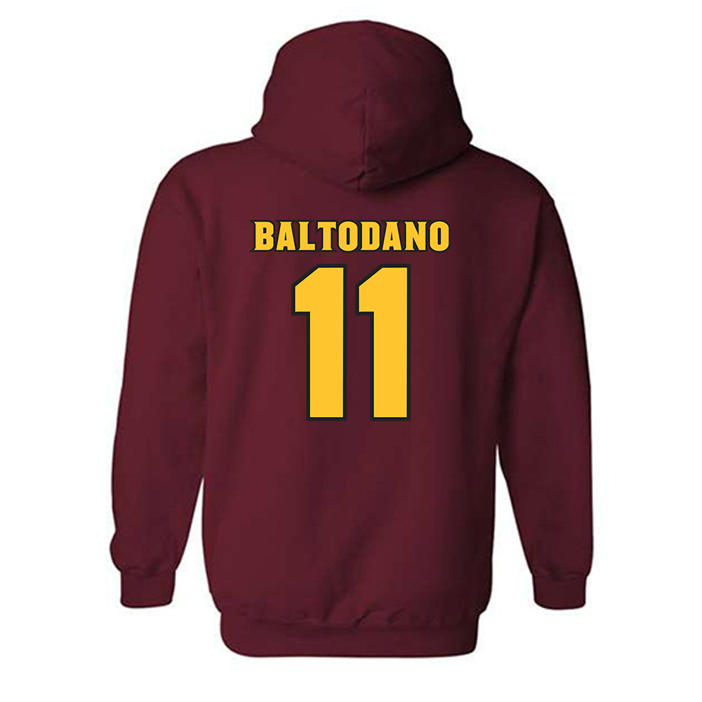 Arizona State - NCAA Women's Soccer : Addison Baltodano - Replica Shersey Hooded Sweatshirt-1