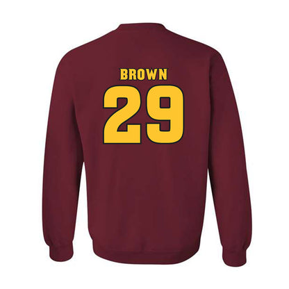 Arizona State - NCAA Baseball : Tommy Brown - Replica Shersey Crewneck Sweatshirt-1