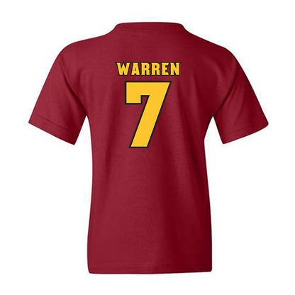 Arizona State - NCAA Football : Montana Warren - Replica Shersey Youth T-Shirt-1